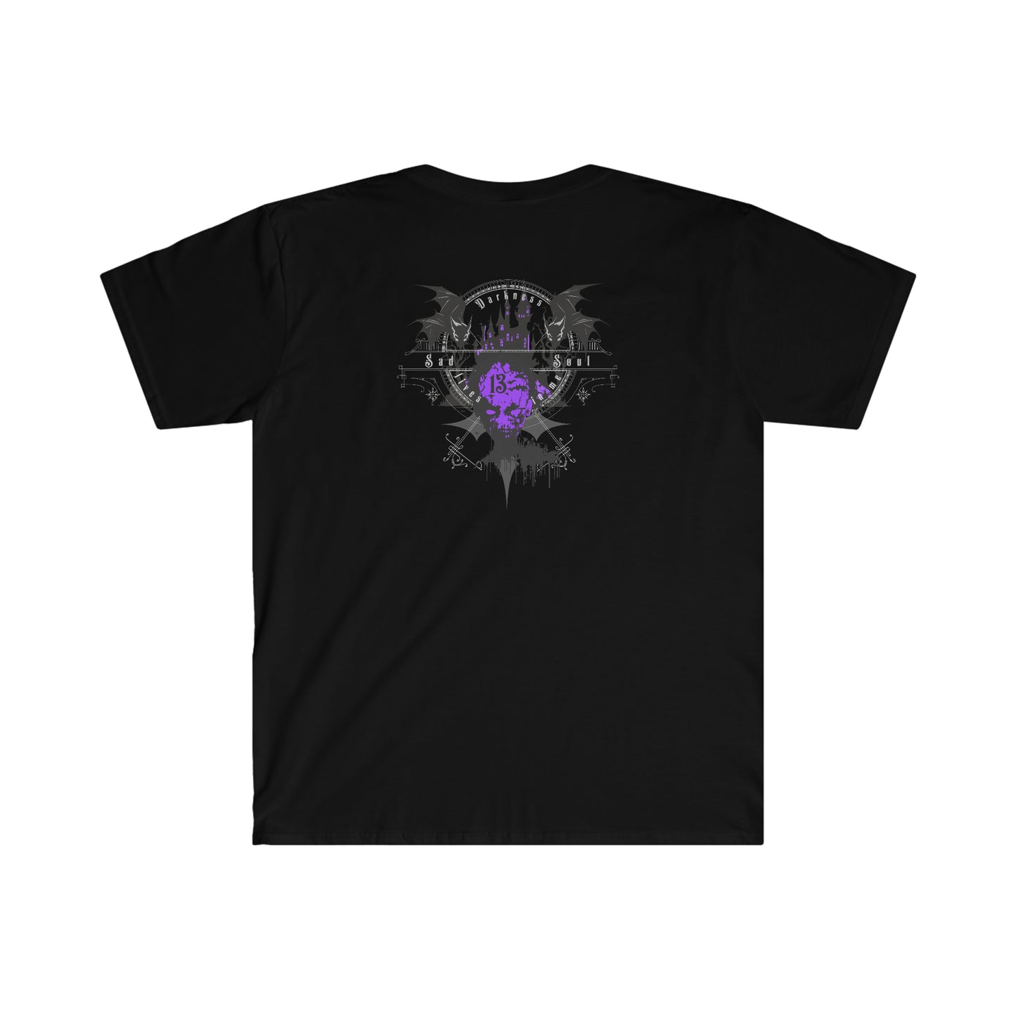 The Floral Creep front and back printed Unisex Softstyle T-Shirt