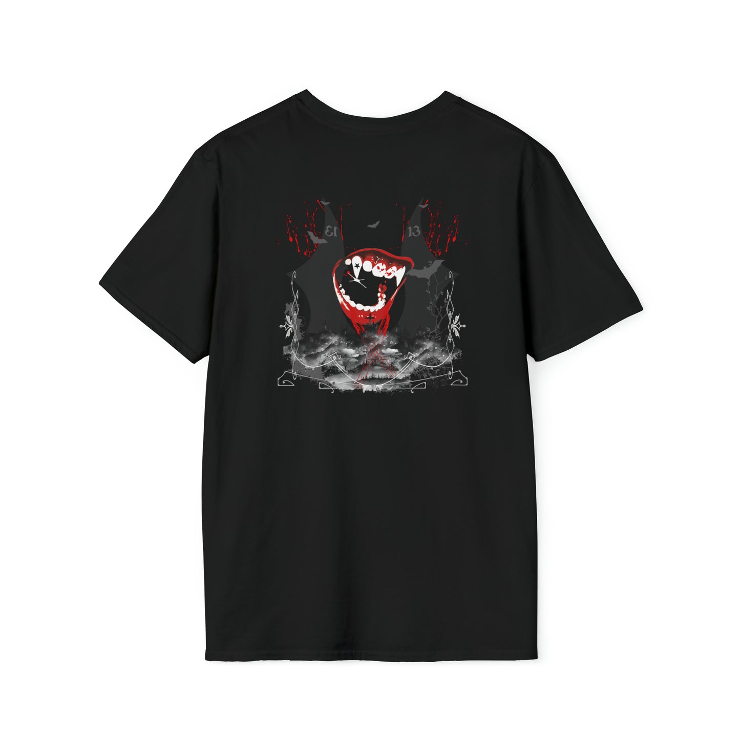 Bite Me front and back printed Unisex Softstyle T-Shirt