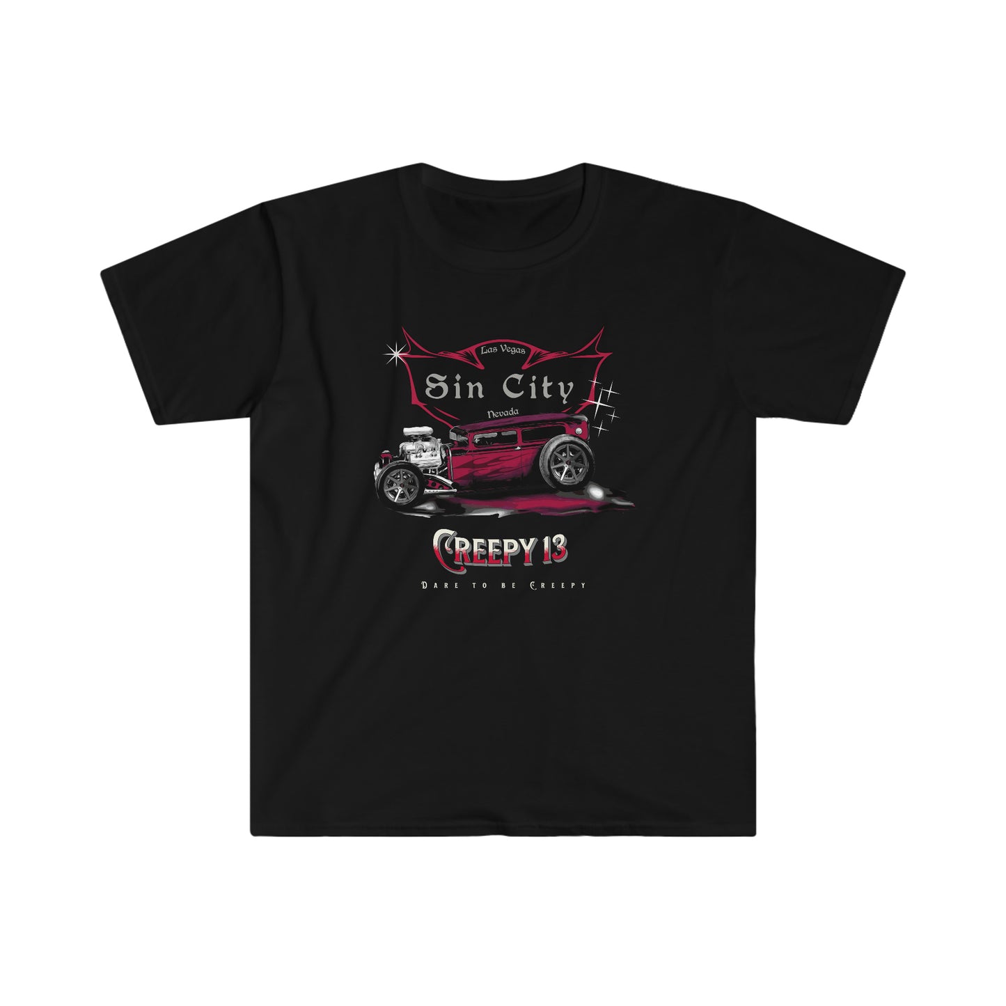 Sin City front and back printed Unisex Softstyle T-Shirt