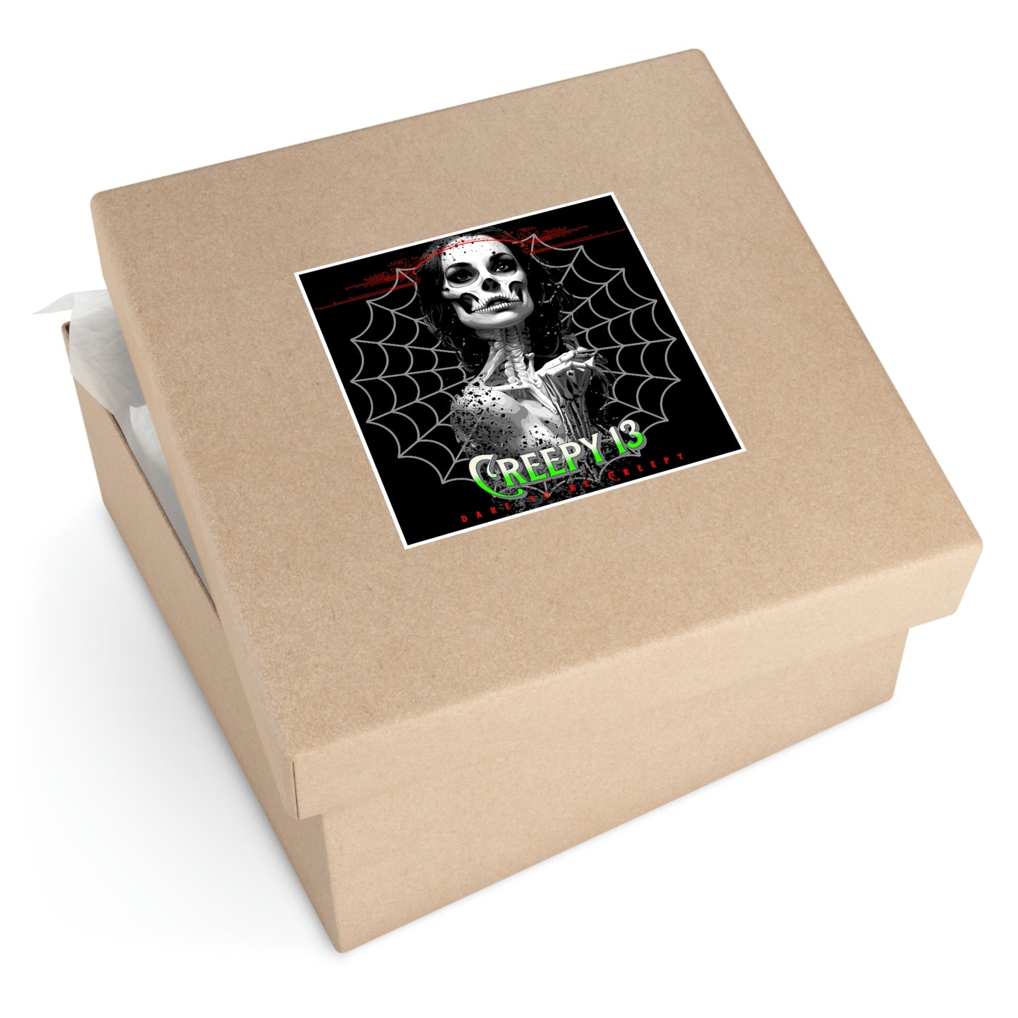 Creepy 13 Square Vinyl Stickers Other Goodies