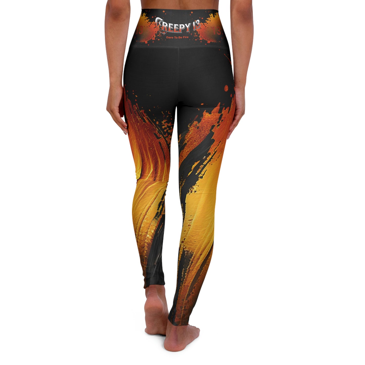 Creepy 13 fire High Waisted Yoga Leggings other goodies