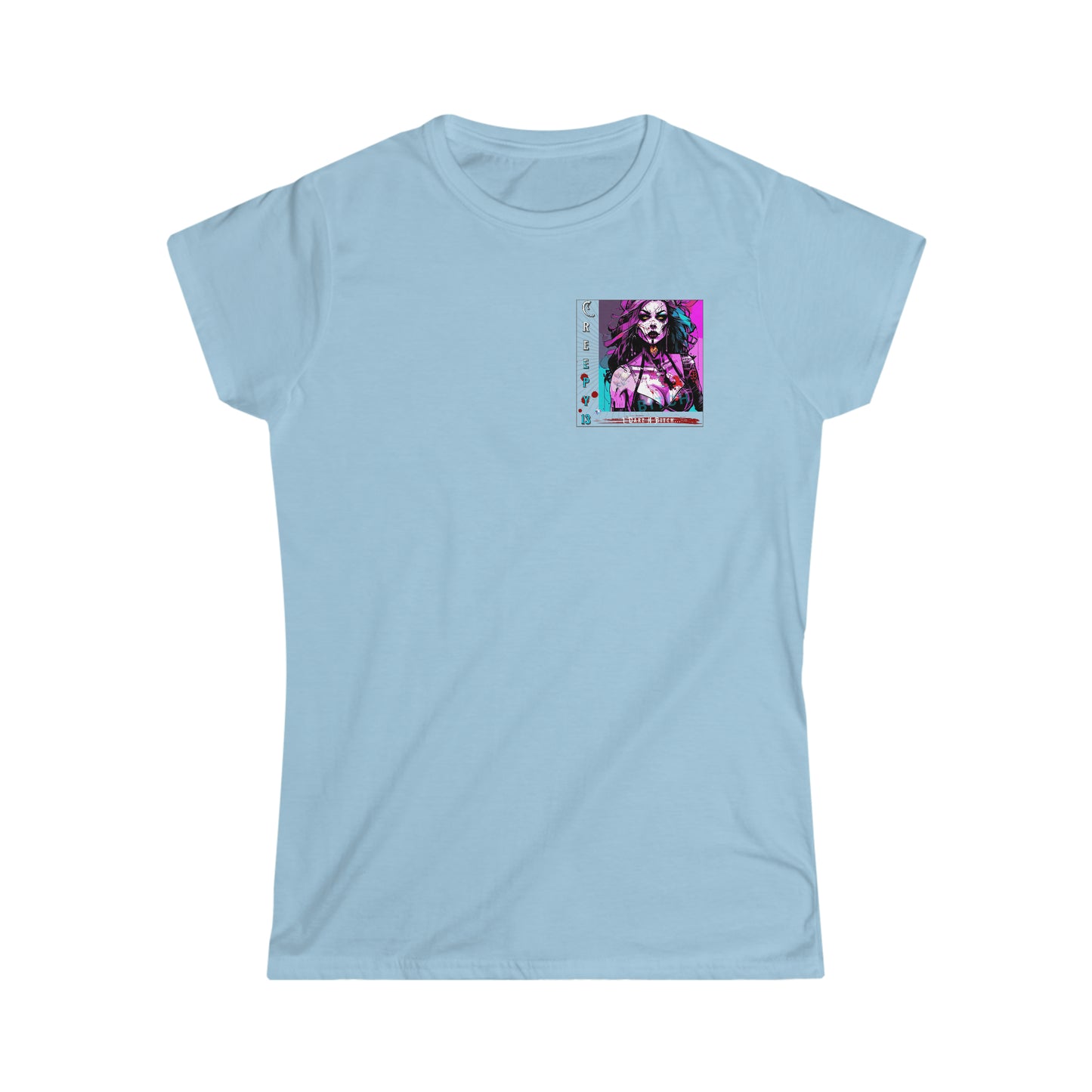 The B-2 front and back printed Women's Softstyle Tee