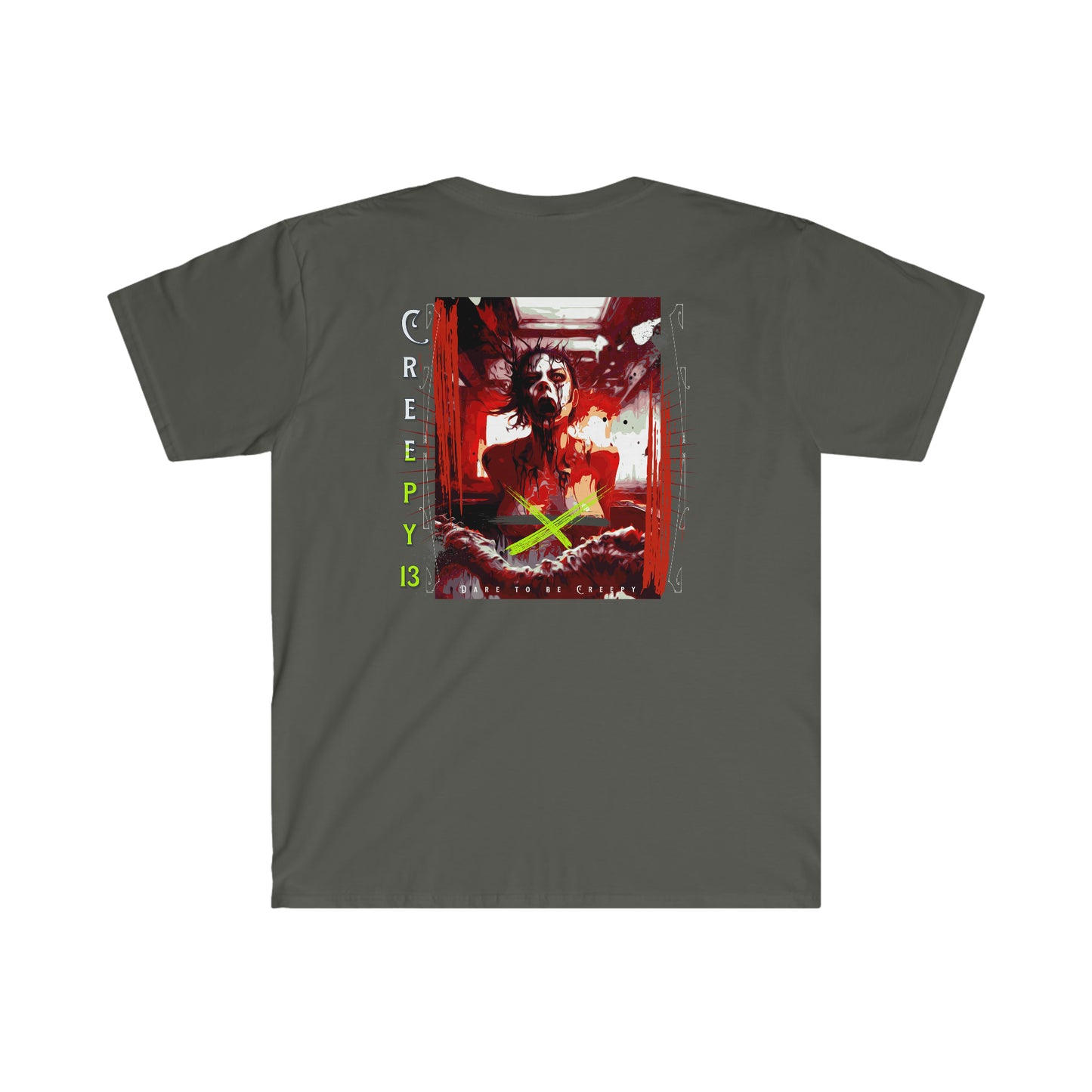 Strange front and back printed Unisex Softstyle T-Shirt
