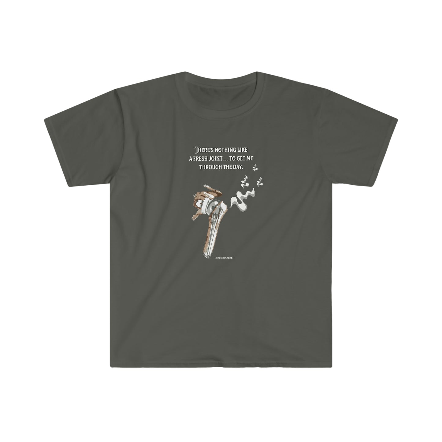 Shoulder Fresh Joint front and back printed Unisex Softstyle T-Shirt