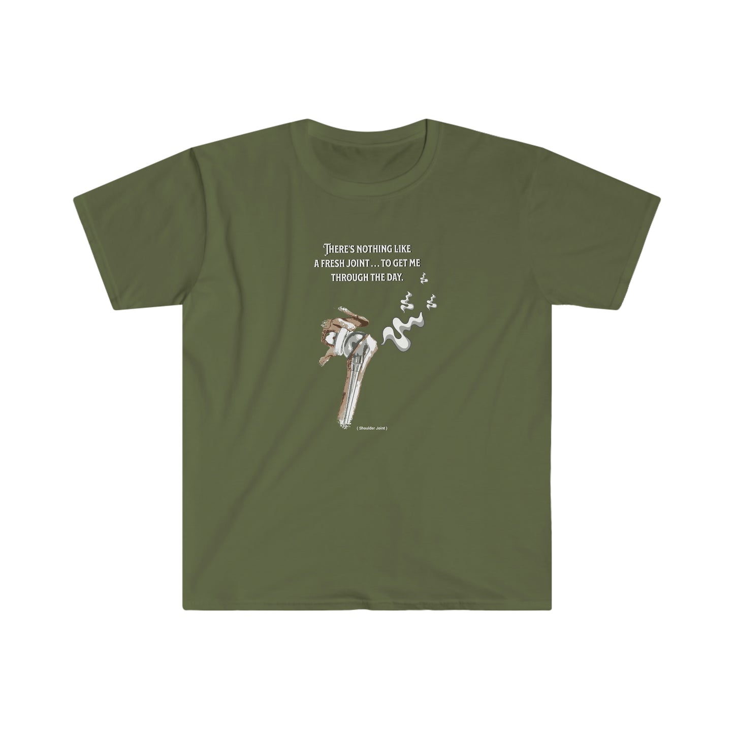 Shoulder Fresh Joint front and back printed Unisex Softstyle T-Shirt