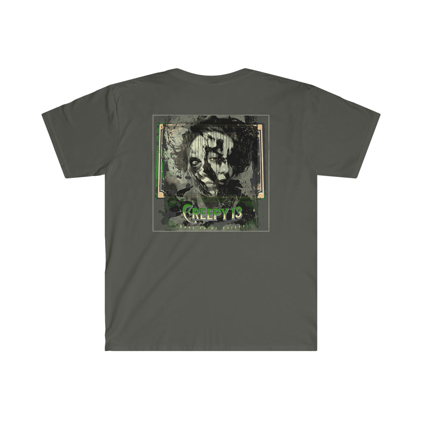 Ouija front and back printed Unisex Softstyle T-Shirt