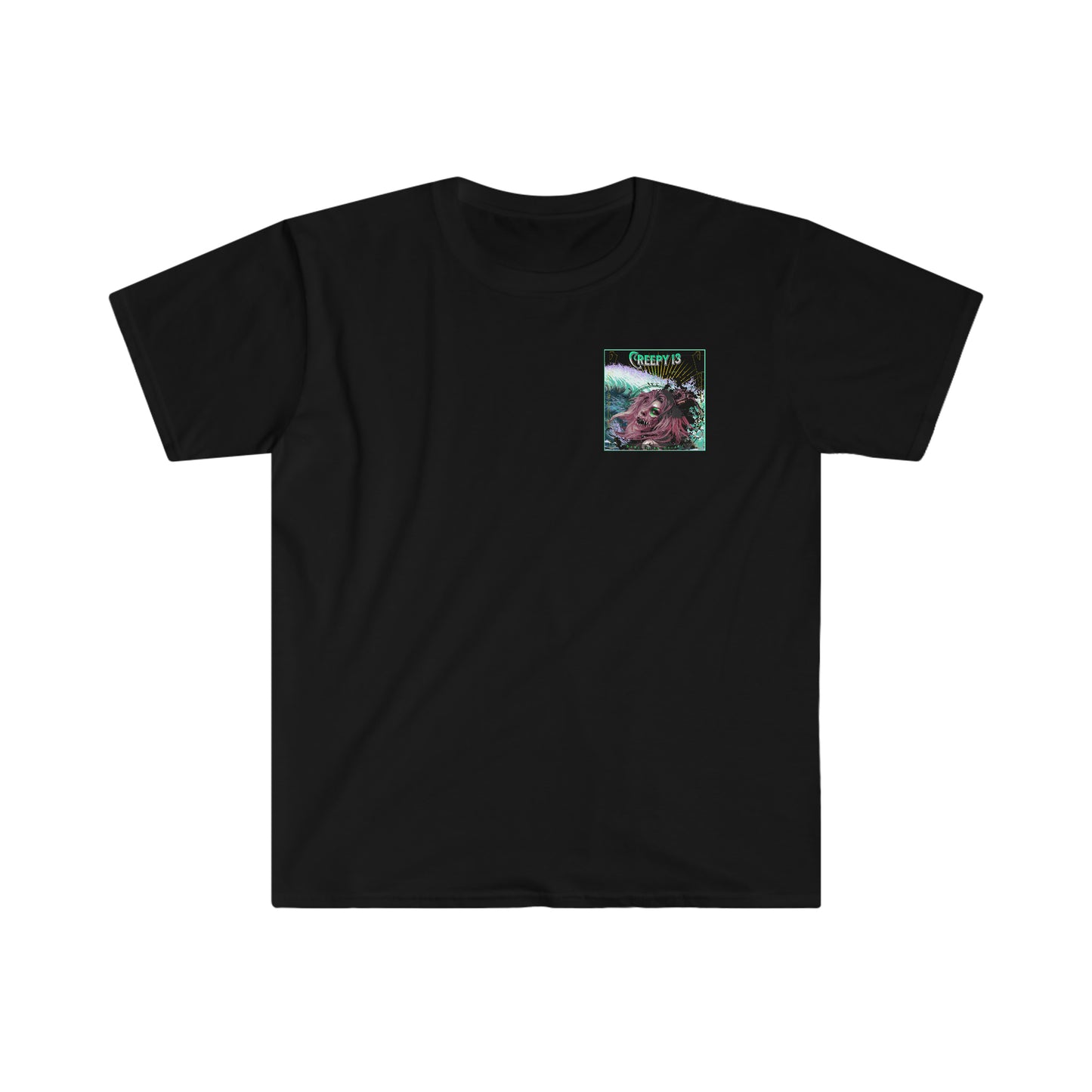 Aqua Queen front and back printed Unisex Softstyle T-Shirt