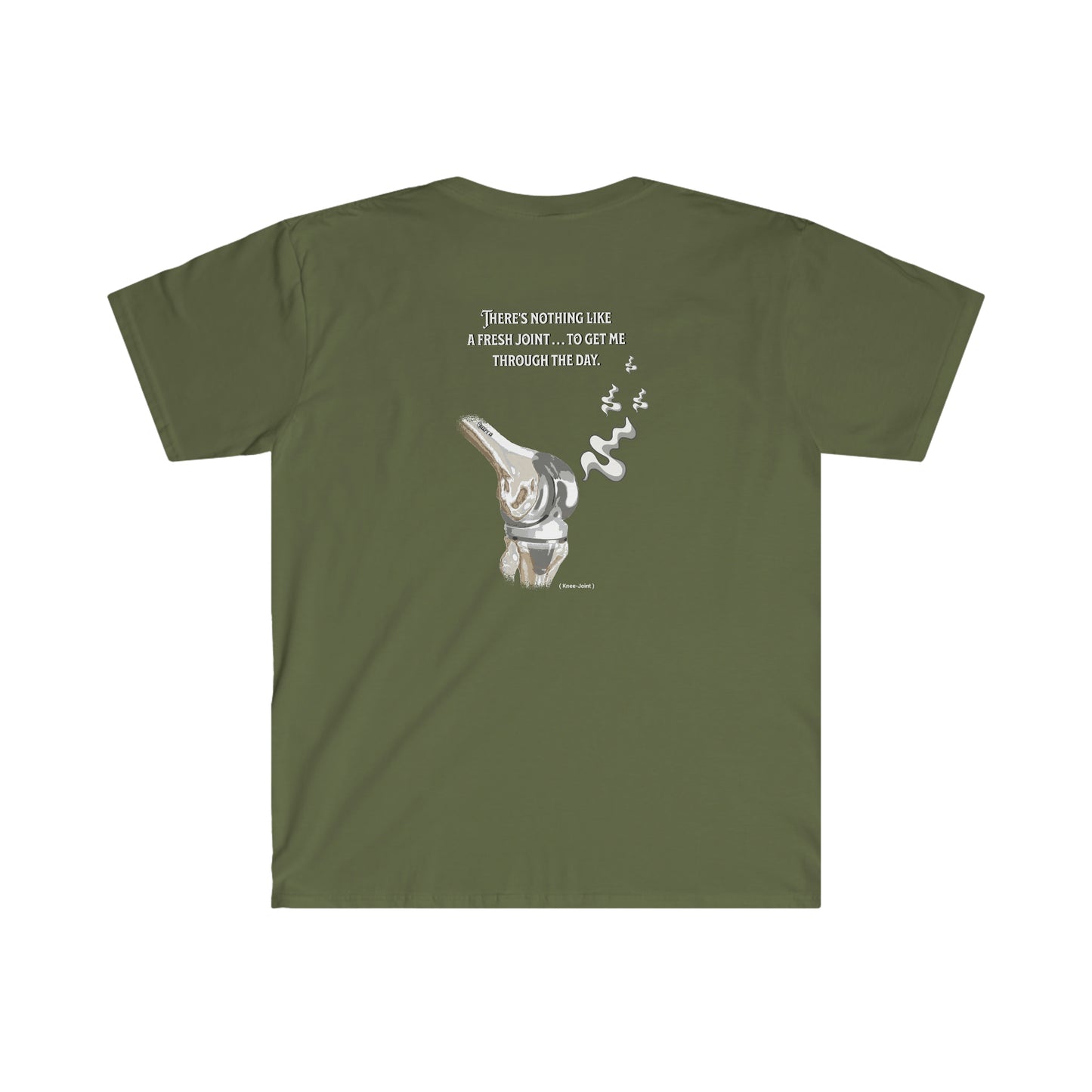 Knee Fresh Joint front and back printed Unisex Softstyle T-Shirt