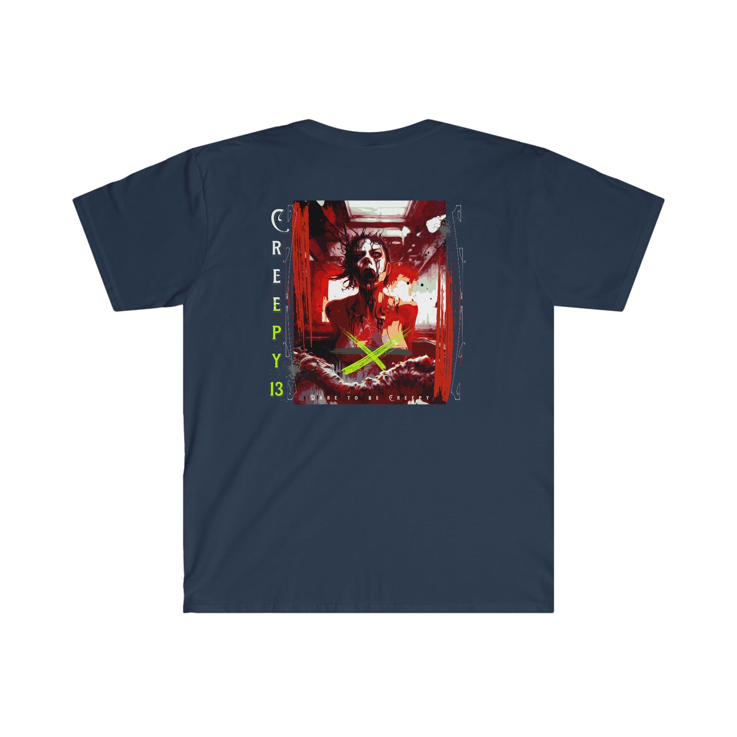 Strange front and back printed Unisex Softstyle T-Shirt