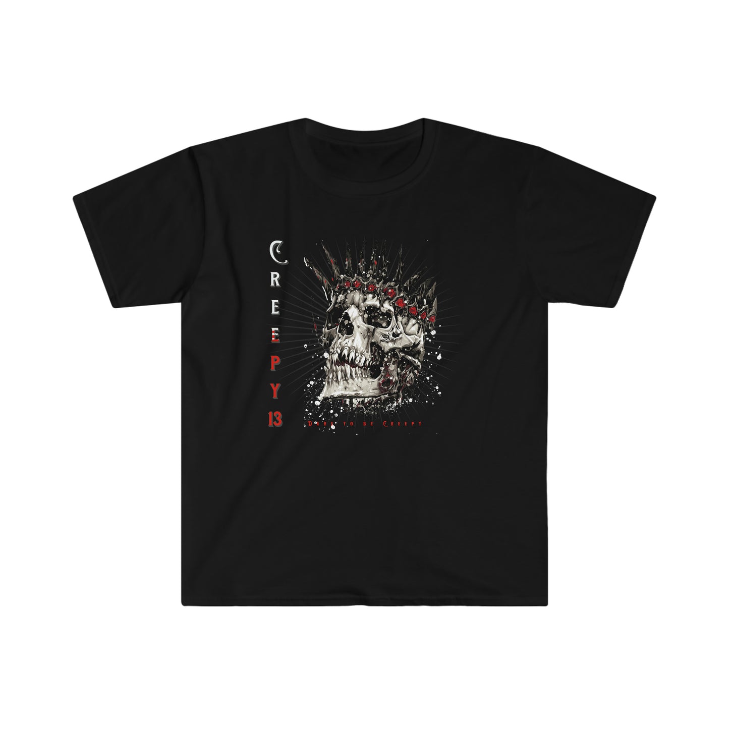 Skull Me front and back printed Unisex Softstyle T-Shirt