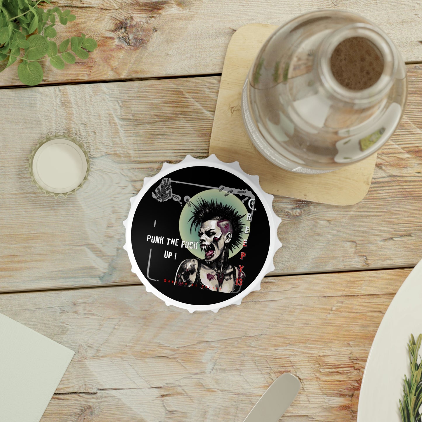 Creepy 13 ( punk the fuck up ) Bottle Opener Other Goodies