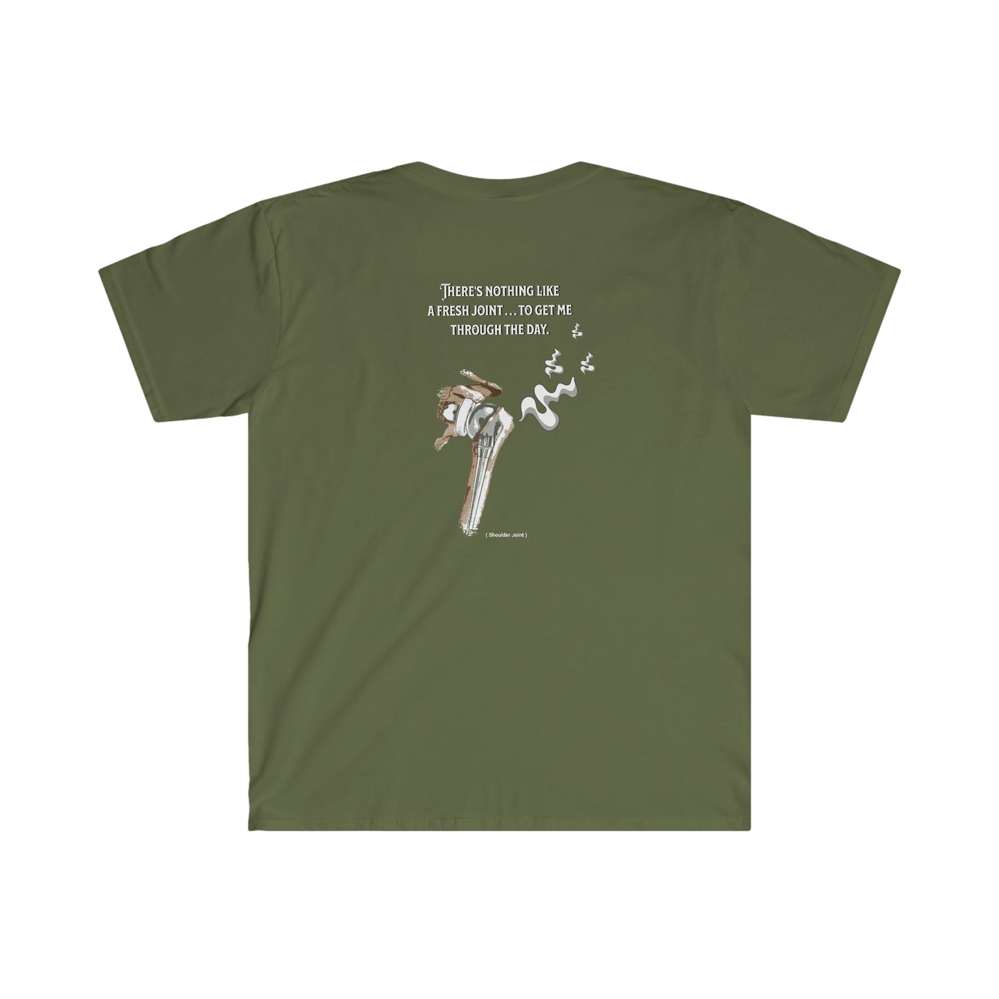 Shoulder Fresh Joint front and back printed Unisex Softstyle T-Shirt