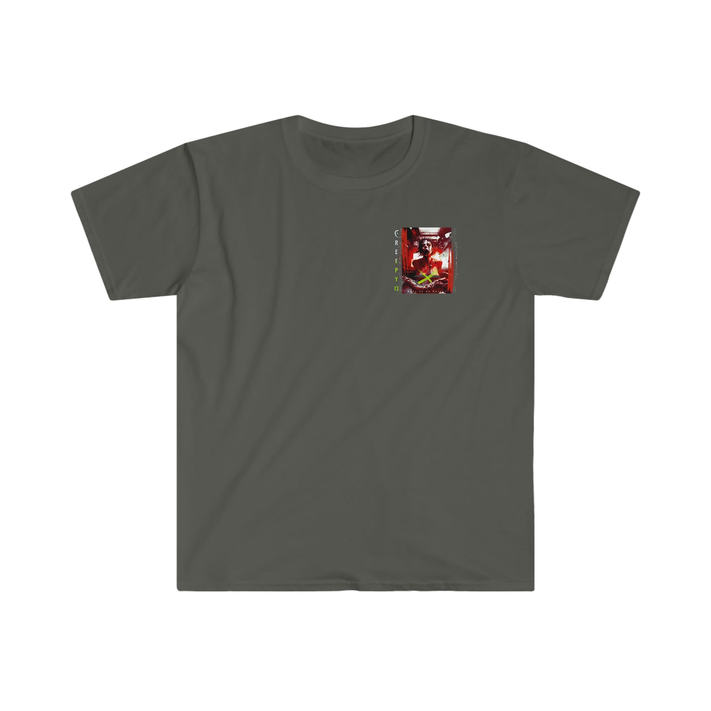 Strange front and back printed Unisex Softstyle T-Shirt