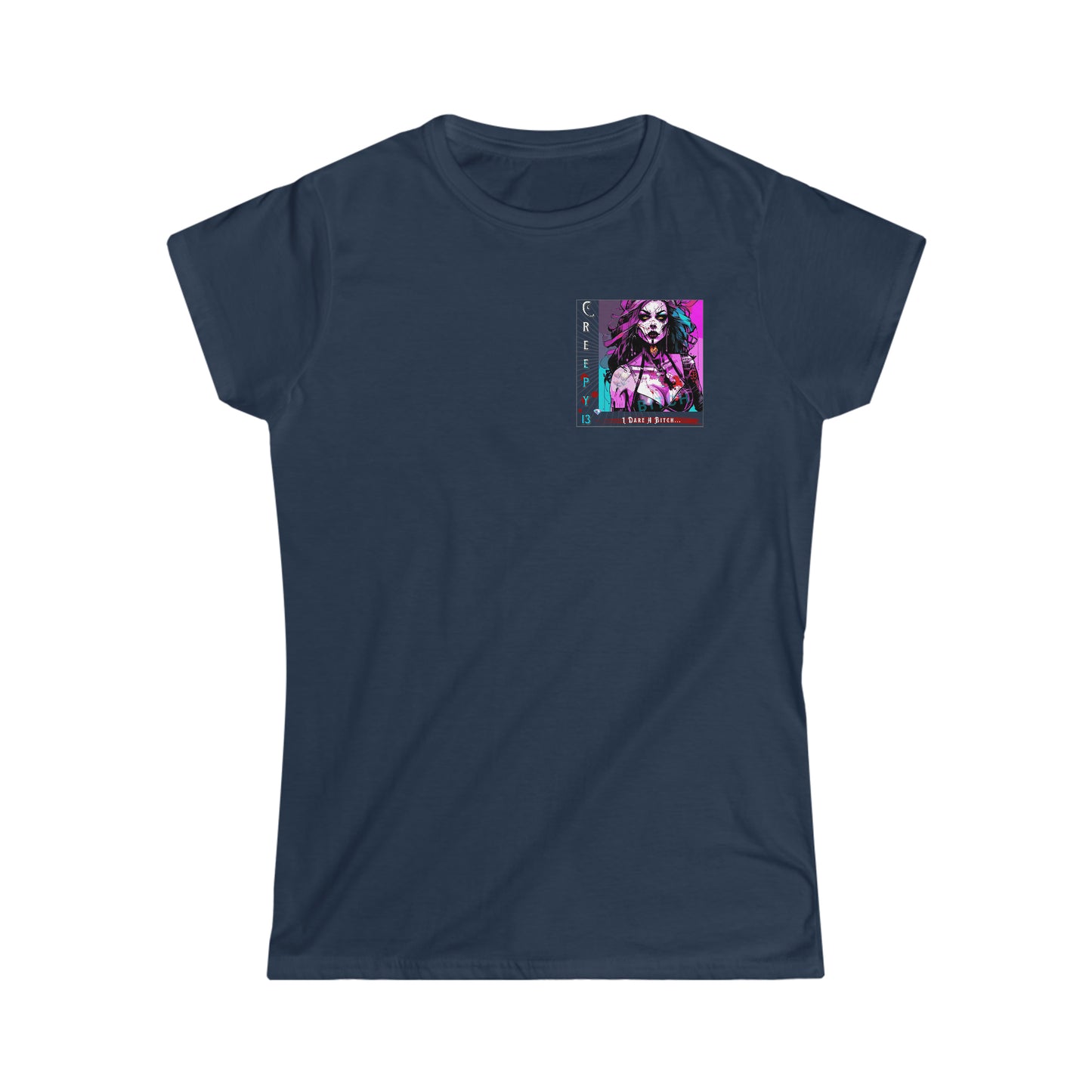 The B-2 front and back printed Women's Softstyle Tee