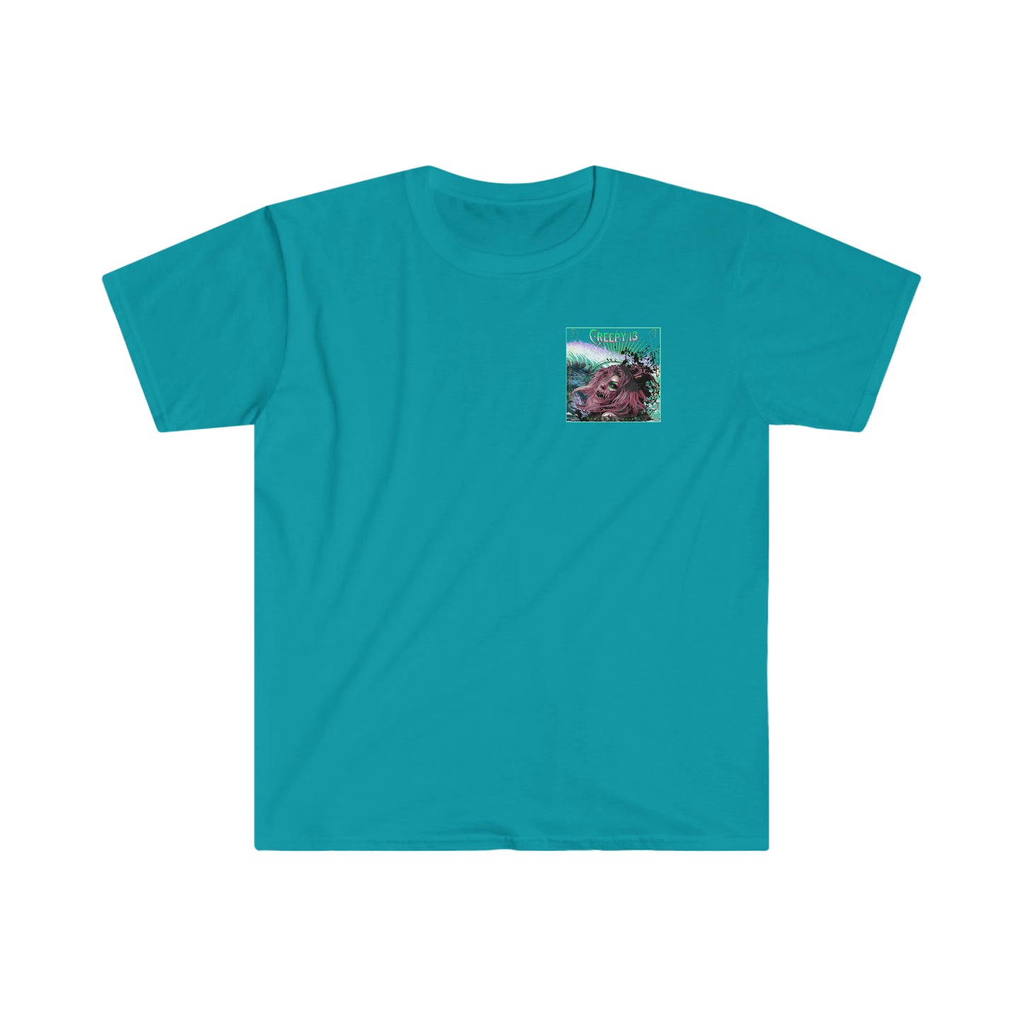 Aqua Queen front and back printed Unisex Softstyle T-Shirt