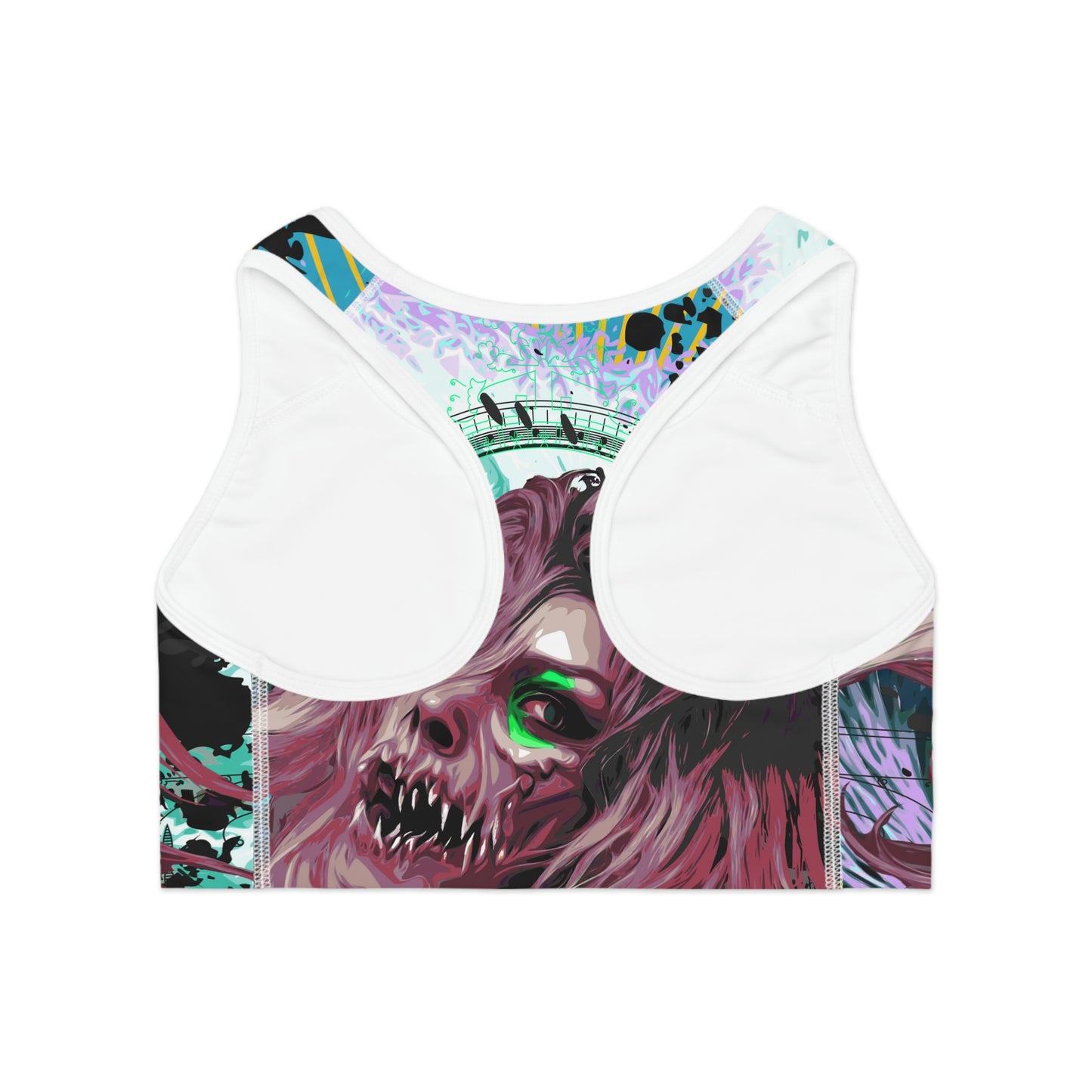 Creepy 13 Aqua Queen Sports Bra (AOP) other goodies