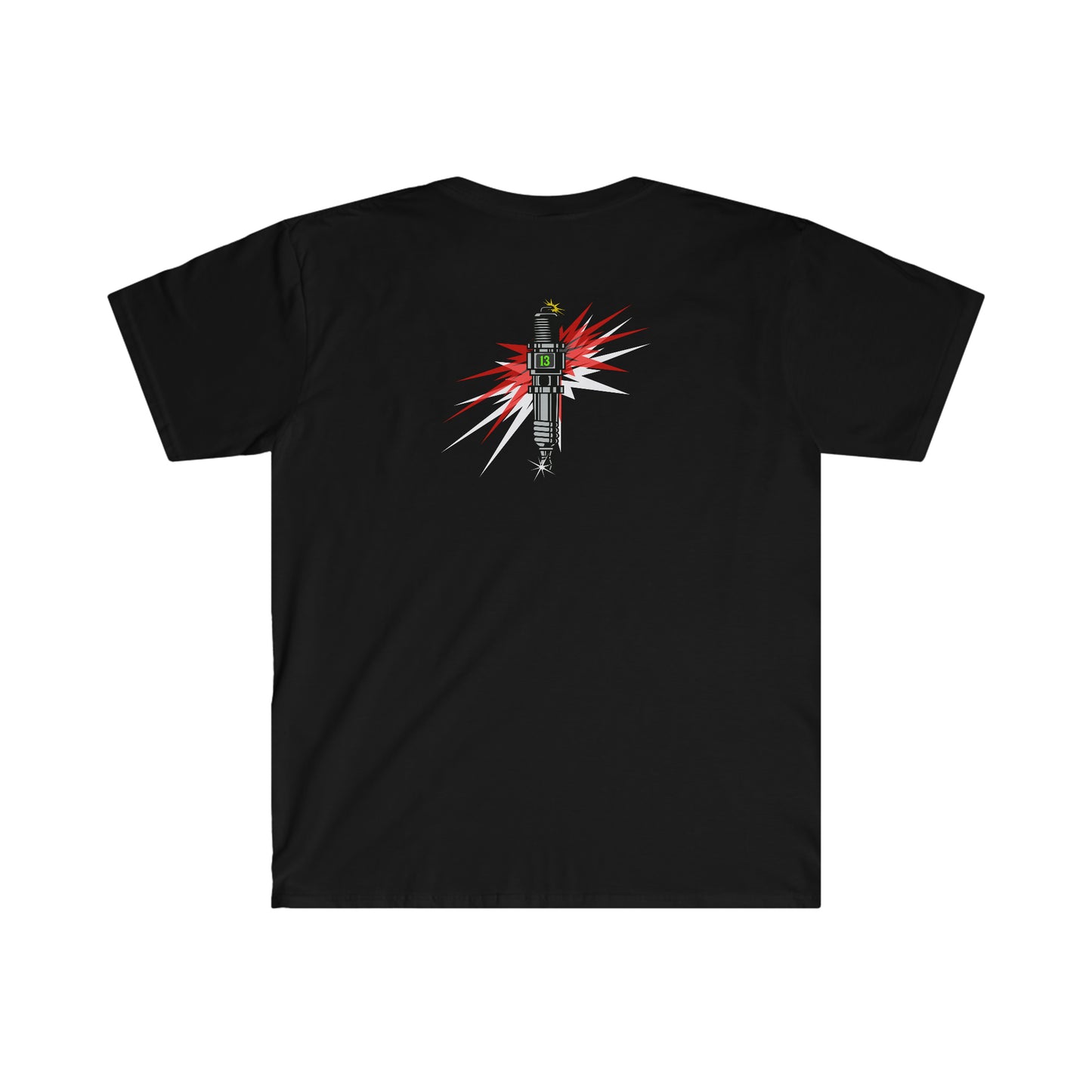 Burn Baby Burn front and back printed Unisex Softstyle T-Shirt