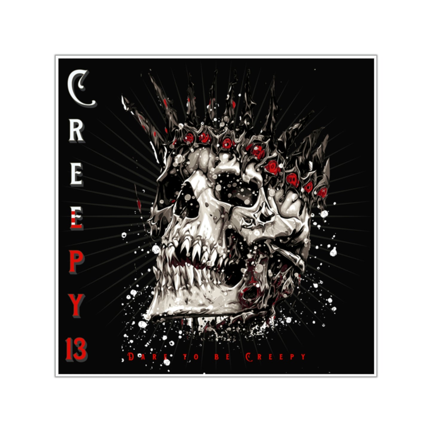 Creepy 13 Square Vinyl Stickers Other Goodies