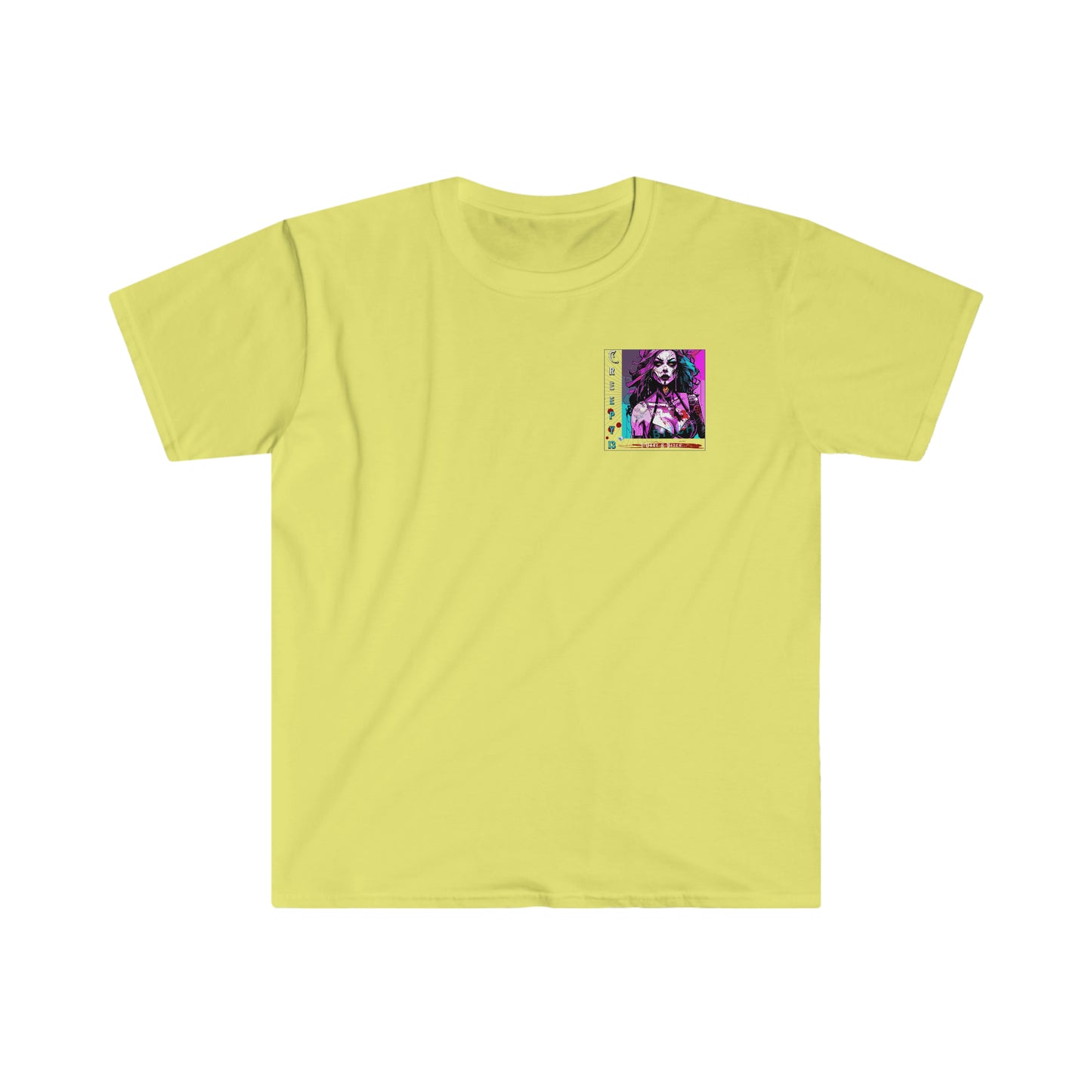 The B front and back printed Unisex Softstyle T-Shirt