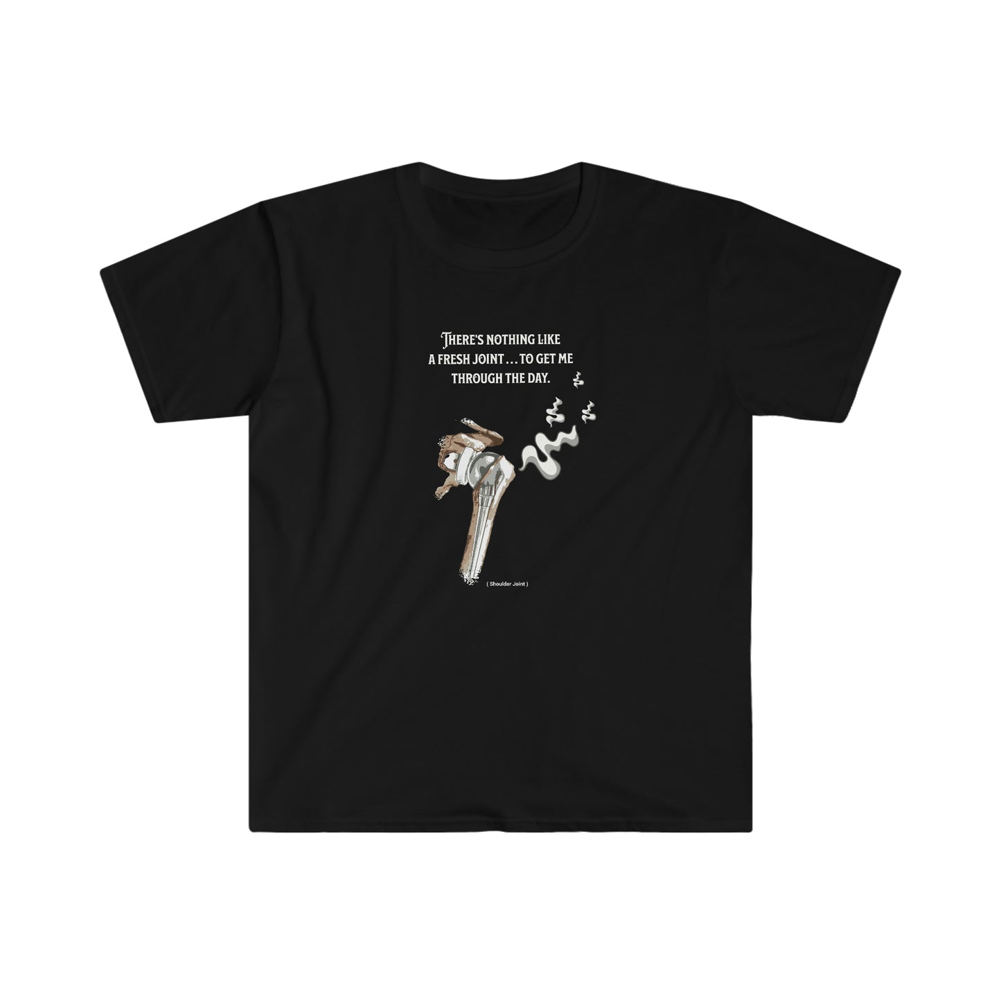 Shoulder Fresh Joint front and back printed Unisex Softstyle T-Shirt