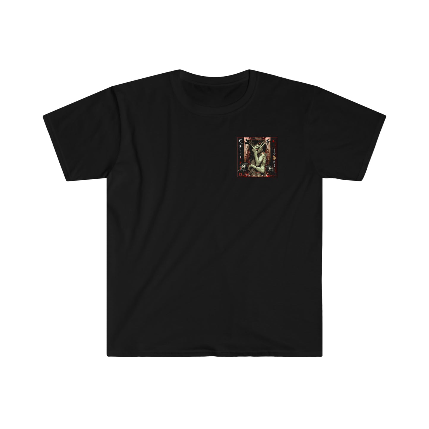 Red 13 front and back printed Unisex Softstyle T-Shirt