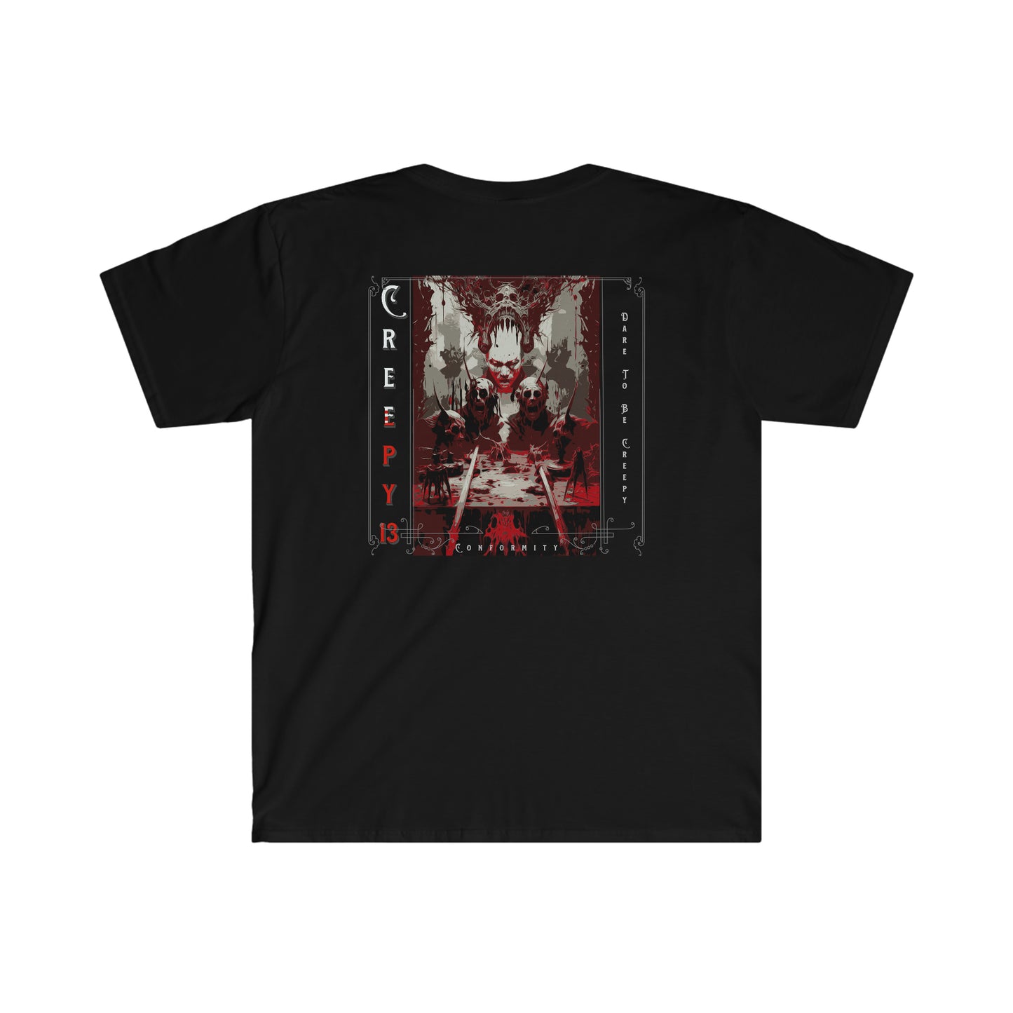 Conformity front and back printed Unisex Softstyle T-Shirt