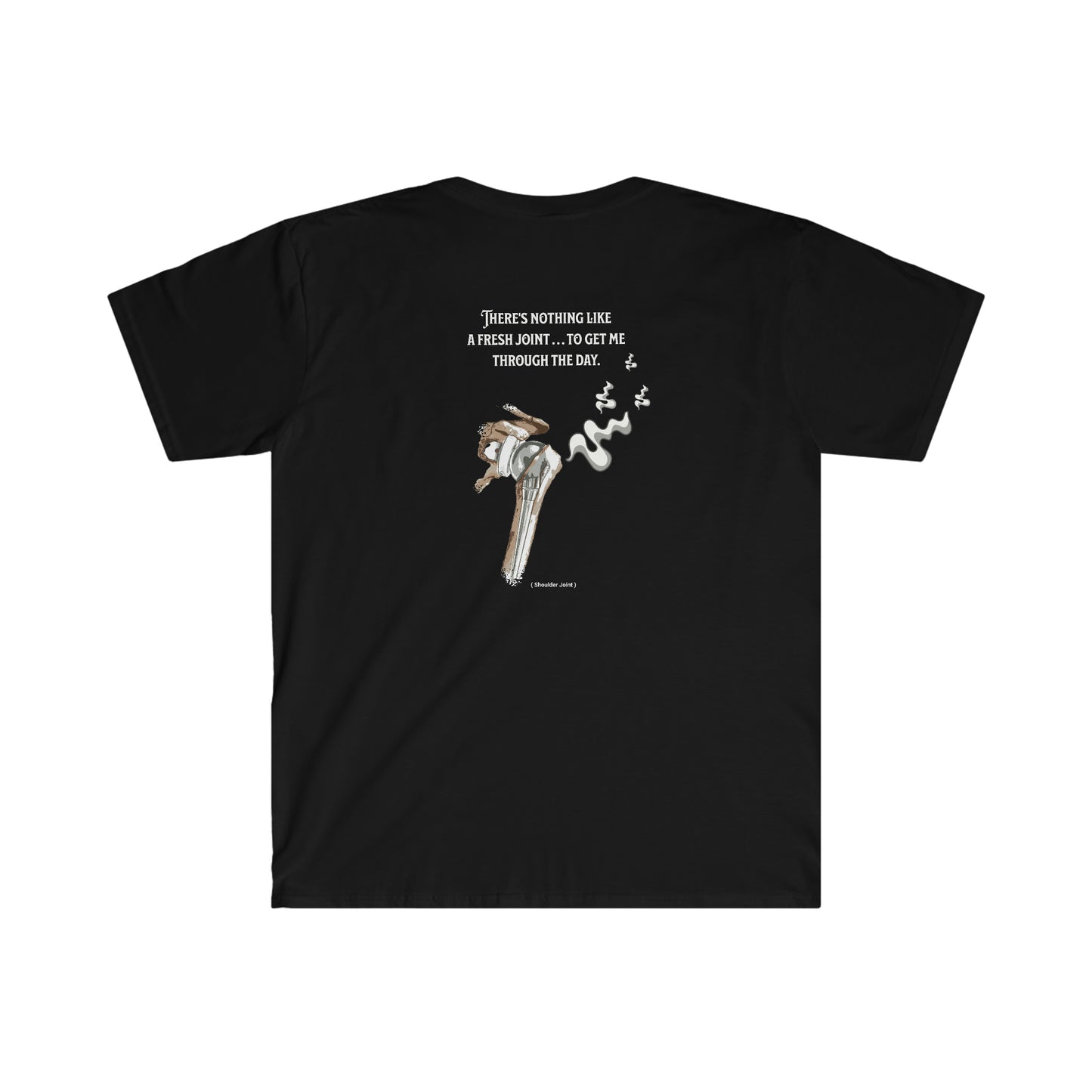 Shoulder Fresh Joint front and back printed Unisex Softstyle T-Shirt