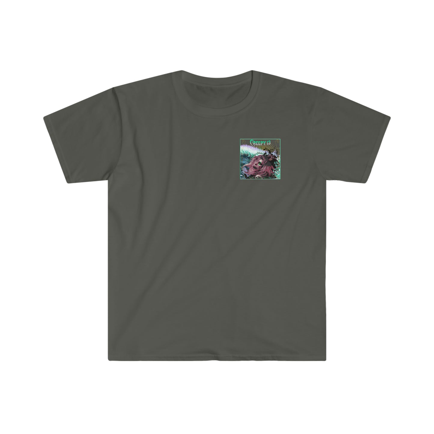 Aqua Queen front and back printed Unisex Softstyle T-Shirt