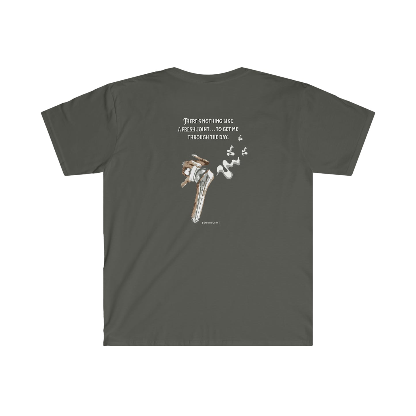 Shoulder Fresh Joint front and back printed Unisex Softstyle T-Shirt
