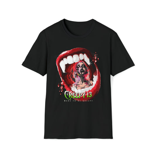Bite Me front and back printed Unisex Softstyle T-Shirt