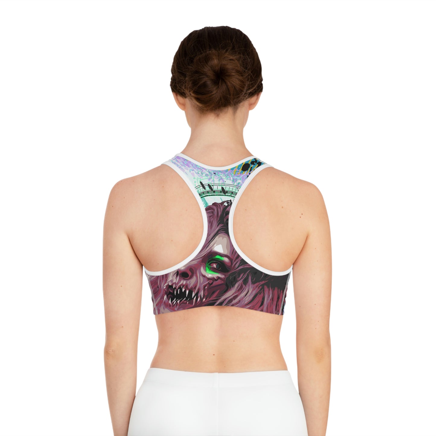 Creepy 13 Aqua Queen Sports Bra (AOP) other goodies