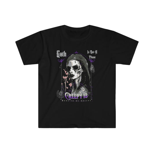 Goth is not a phase front and back printed Unisex Softstyle T-Shirt