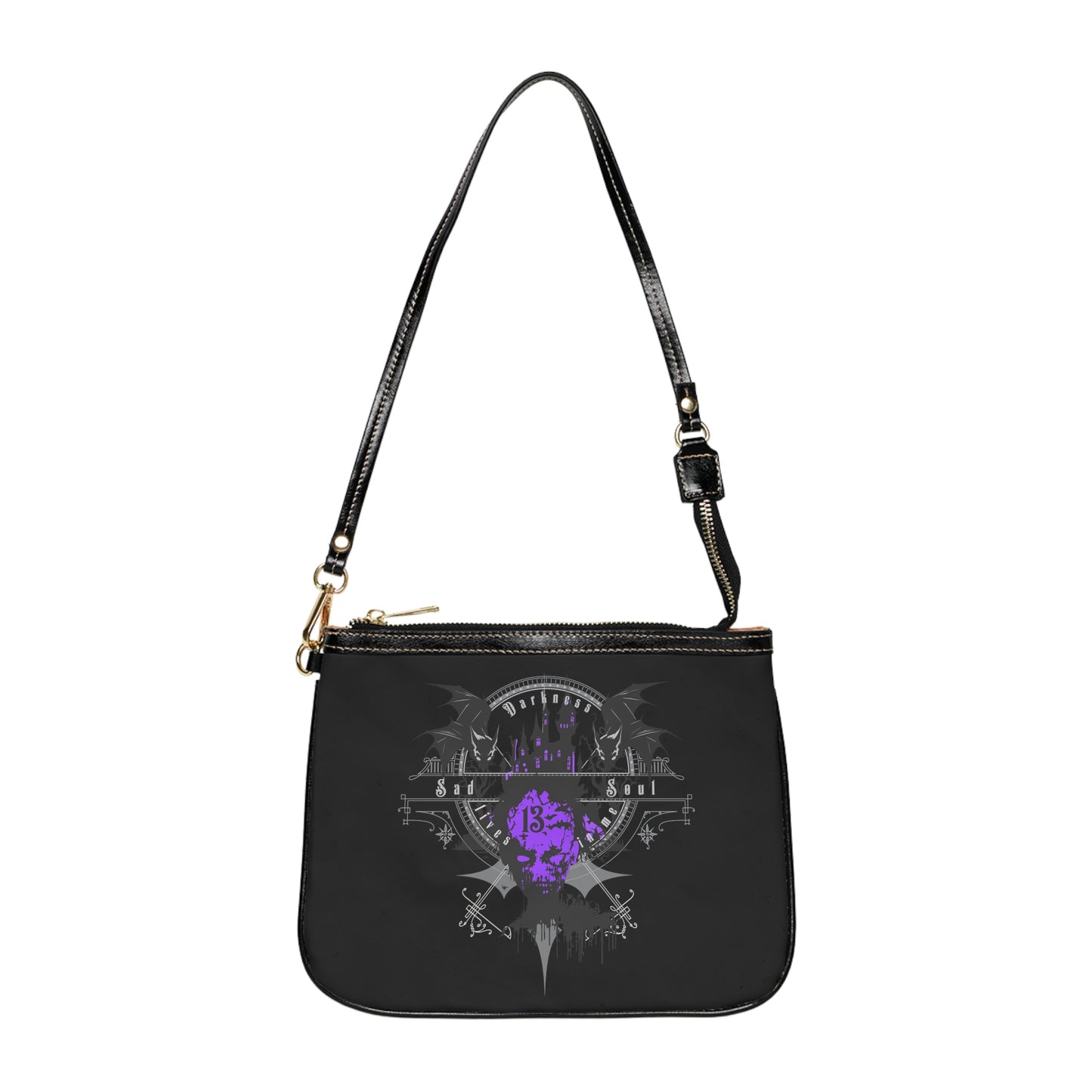 Goth Is Not A Phase front and back printed Small Shoulder Bag