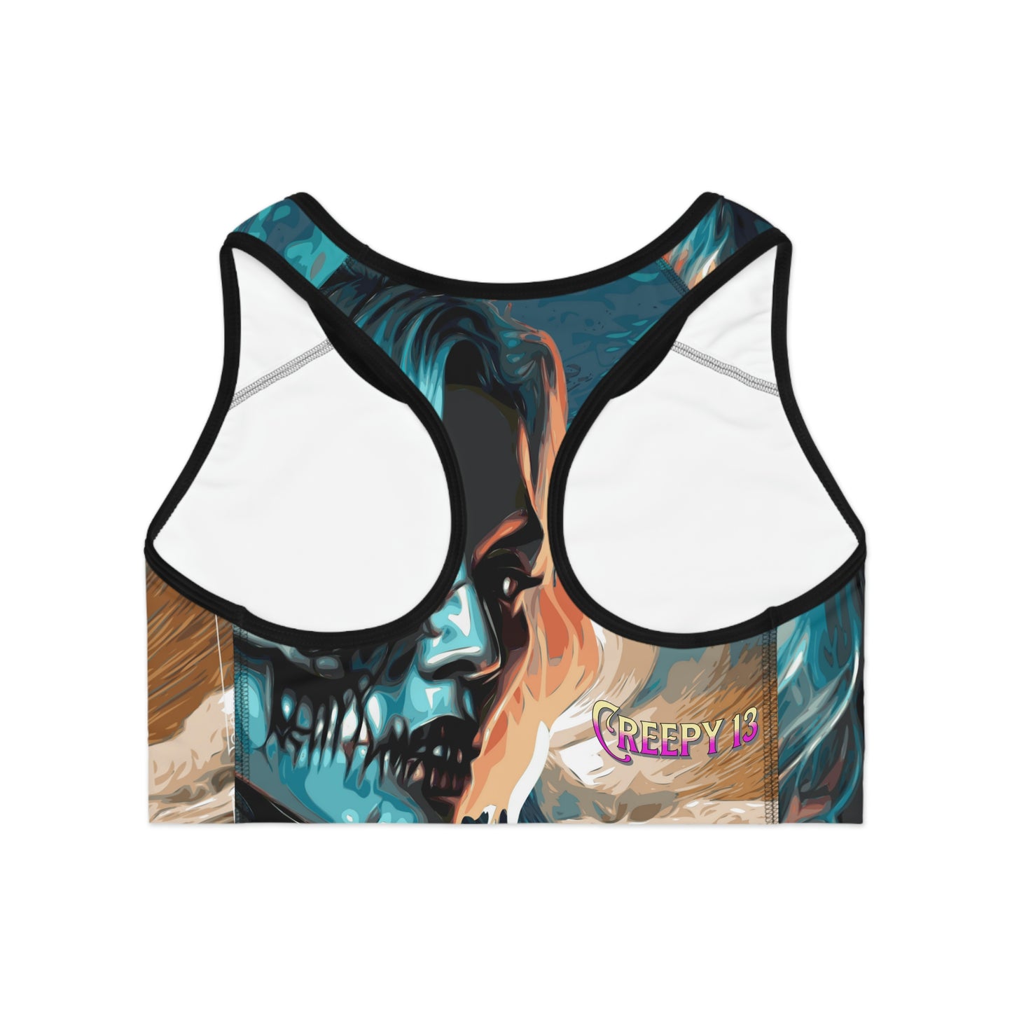 Creepy 13 Wave Girl Sports Bra (AOP) other goodies