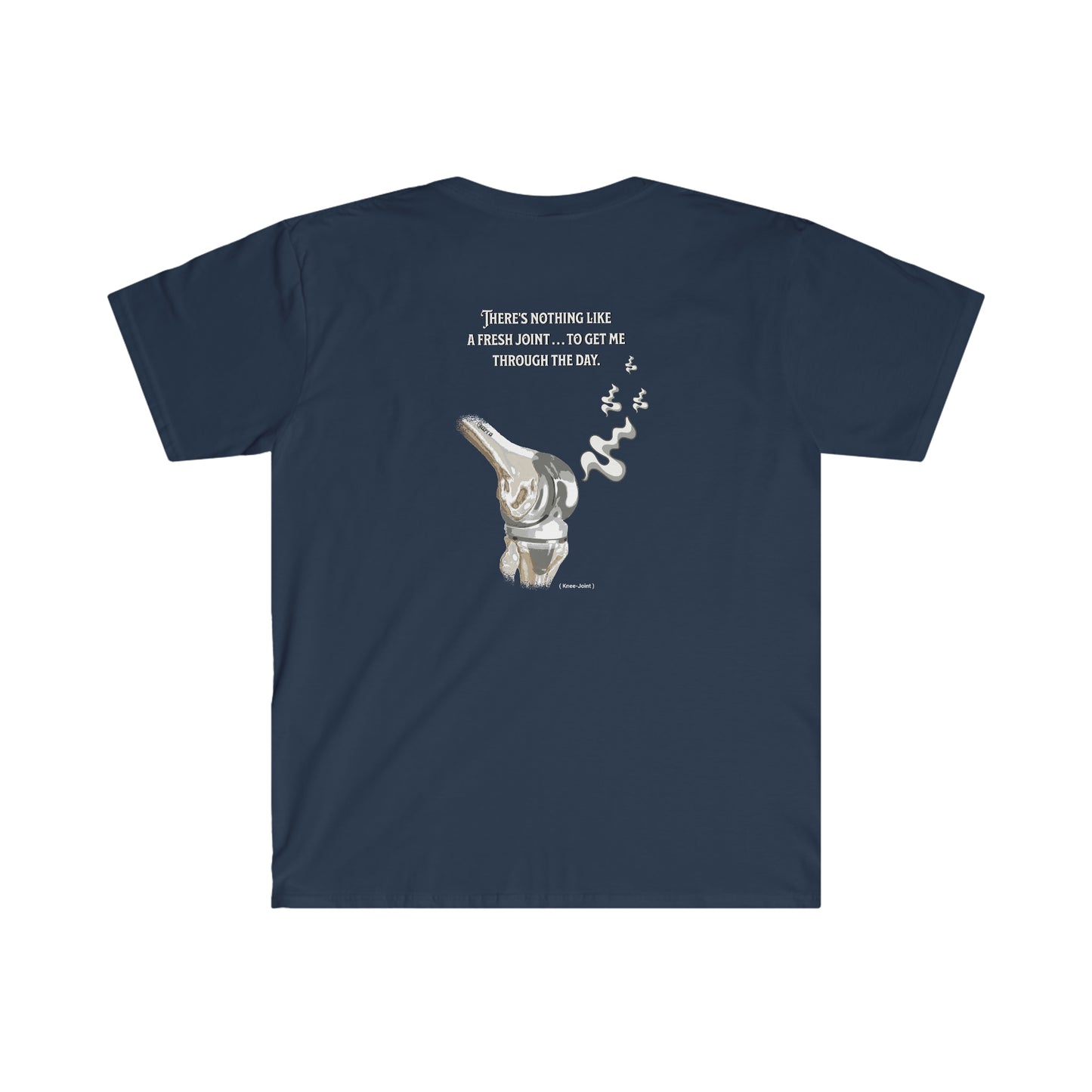 Knee Fresh Joint front and back printed Unisex Softstyle T-Shirt