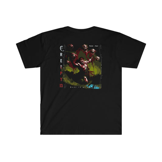 Seven Head front and back printed Unisex Softstyle T-Shirt