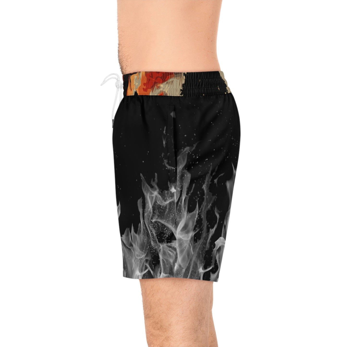 Creepy 13 Men's Mid-Length Swim Shorts (AOP) Other Goodies