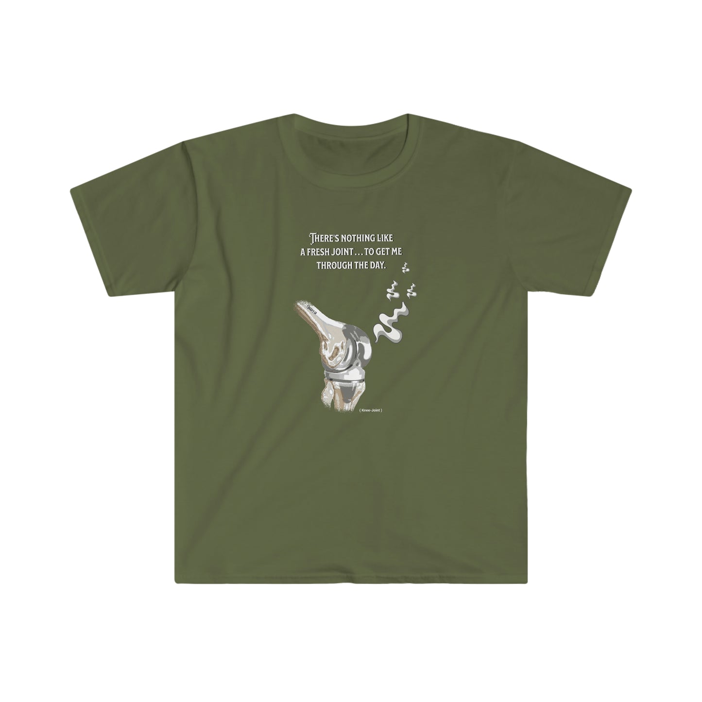 Knee Fresh Joint front and back printed Unisex Softstyle T-Shirt