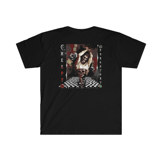 Purgatory front and back printed Unisex Softstyle T-Shirt