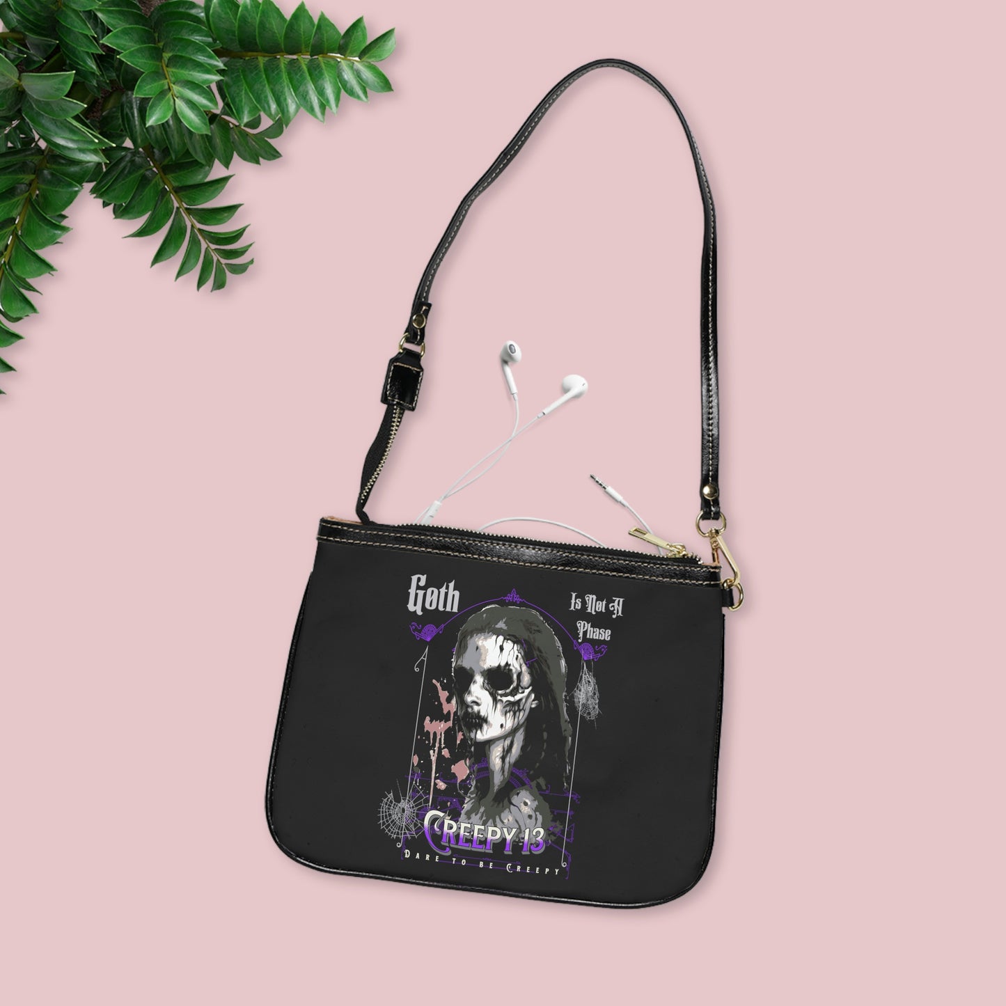 Goth Is Not A Phase front and back printed Small Shoulder Bag