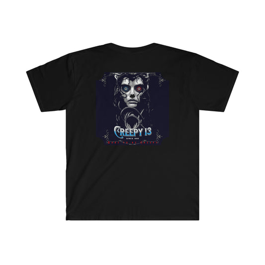 ( TENTA -THROAT ) Front and back printed Unisex Softstyle T-Shirt.