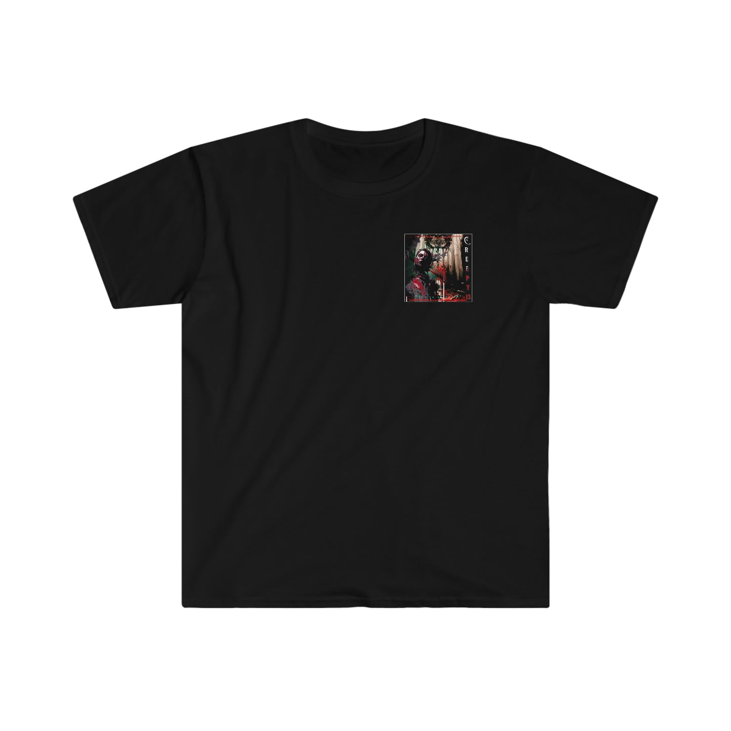 Blown Away front and back printed Unisex Softstyle T-Shirt