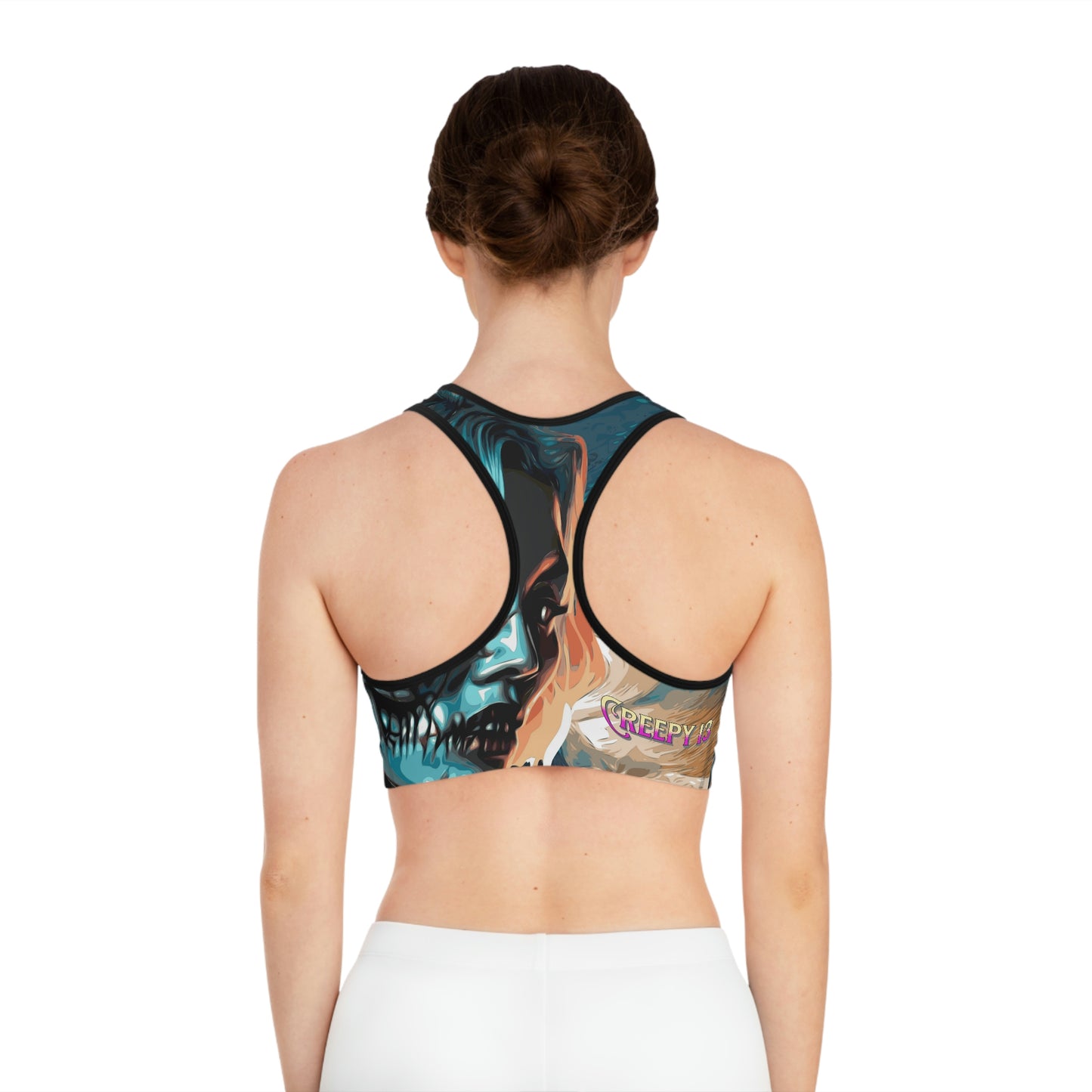 Creepy 13 Wave Girl Sports Bra (AOP) other goodies
