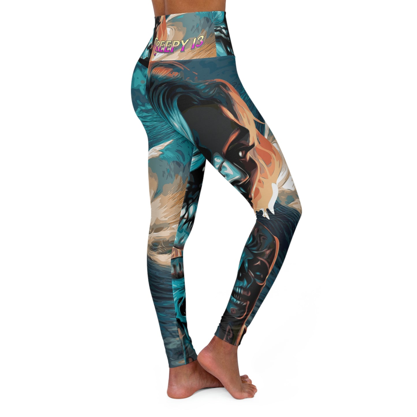 Creepy 13 Wave Girl High Waisted Yoga Leggings other goodies