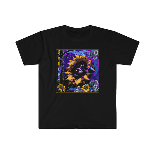 Sunflower Girl ( front printed only )Unisex Softstyle T-Shirt deal