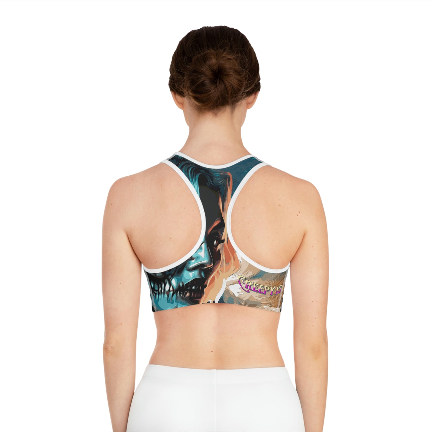 Creepy 13 Wave Girl Sports Bra (AOP) other goodies