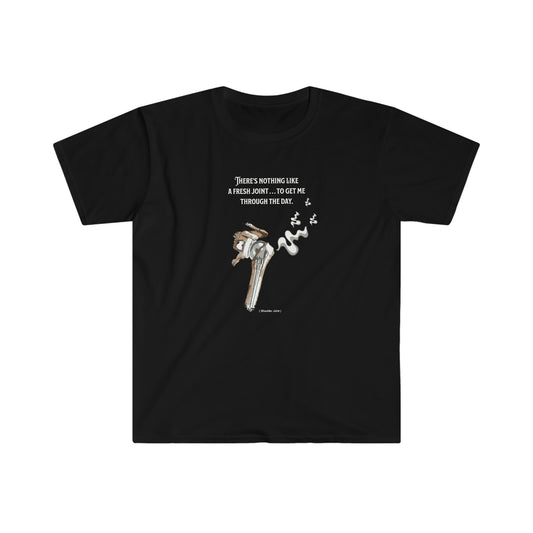 Shoulder Fresh Joint front and back printed Unisex Softstyle T-Shirt