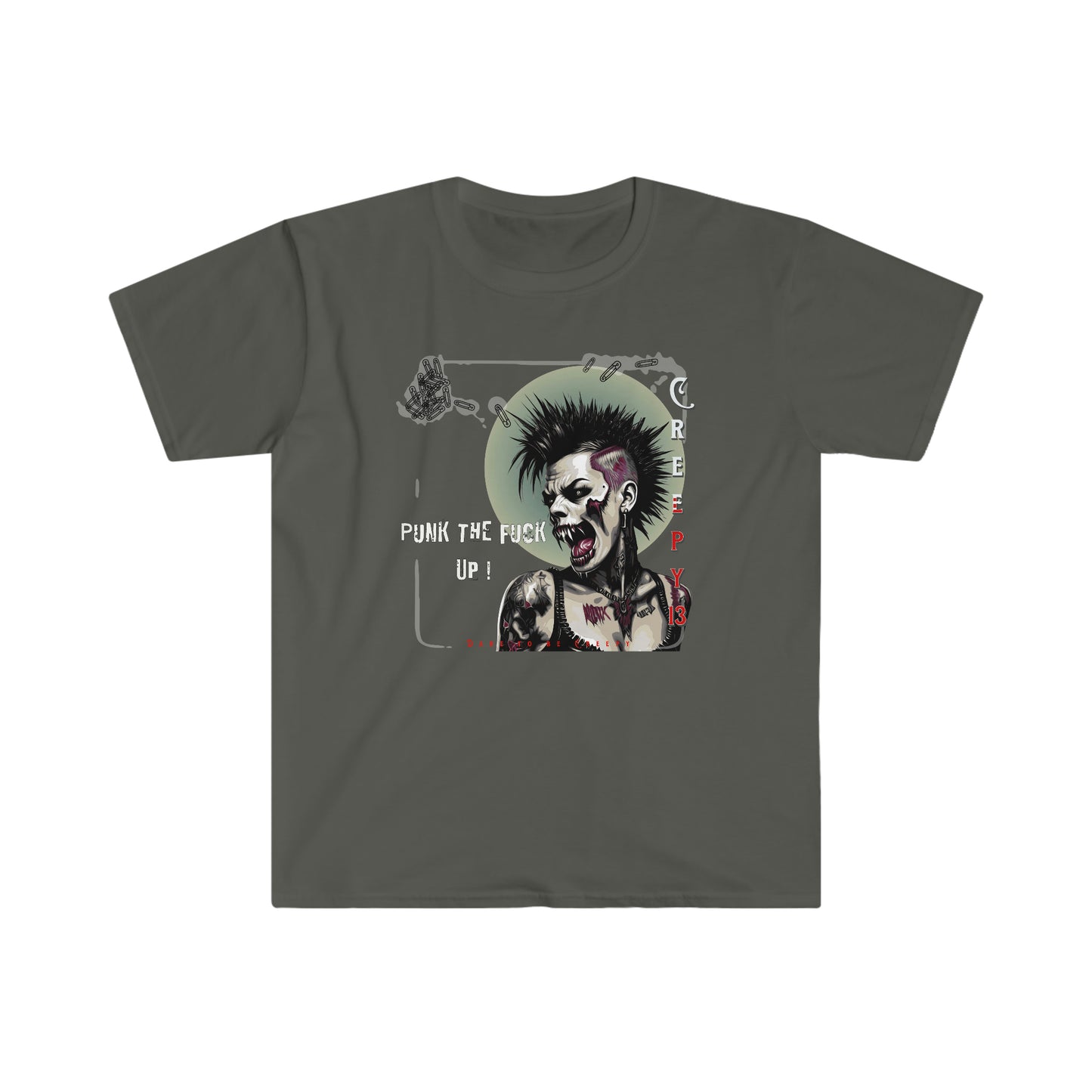 PTFU front and back printed Unisex Softstyle T-Shirt