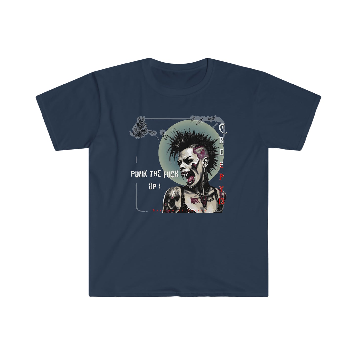 PTFU front and back printed Unisex Softstyle T-Shirt
