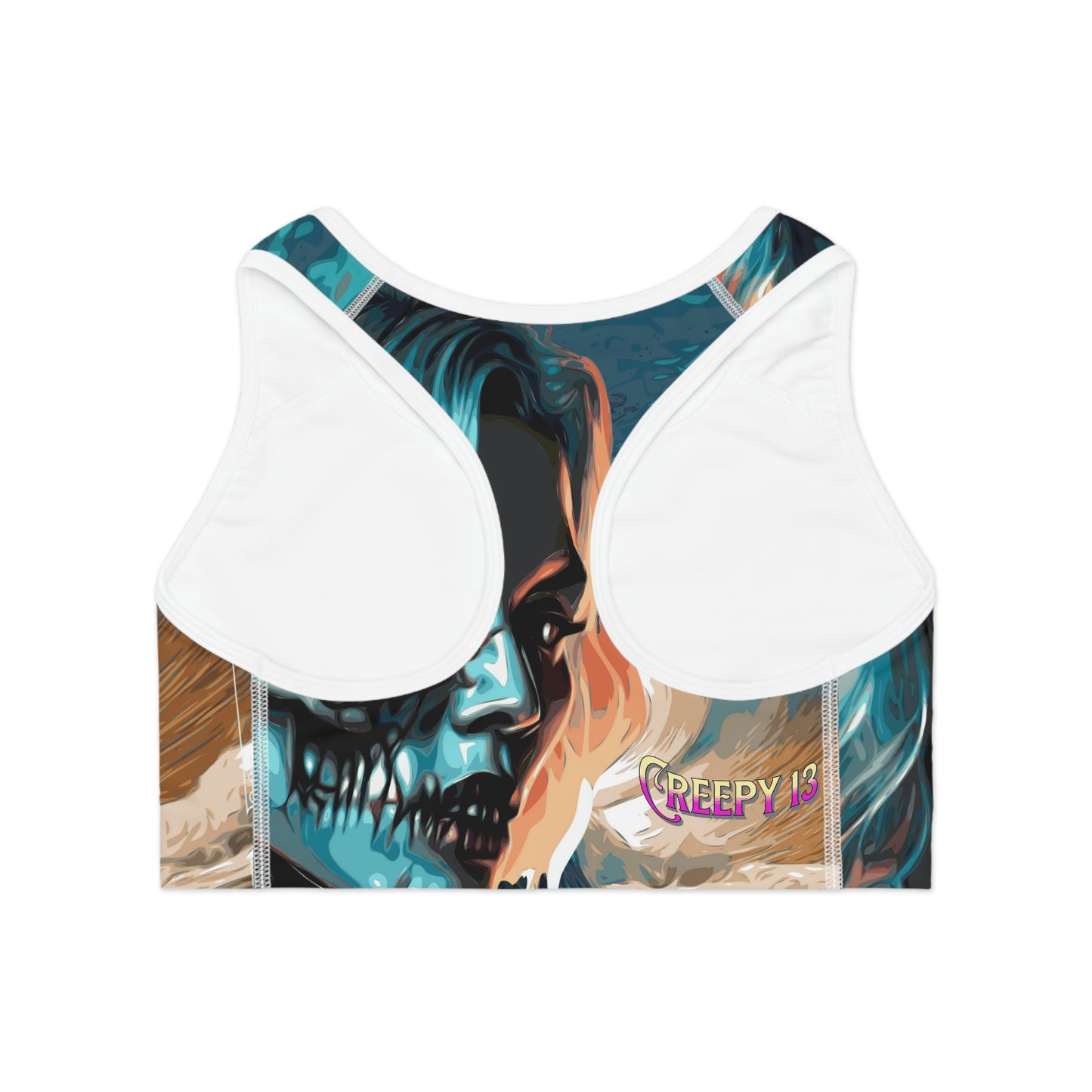 Creepy 13 Wave Girl Sports Bra (AOP) other goodies